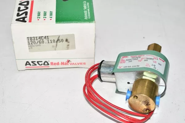 new-asco-t8314c41-red-hat-120v-ac-1-8in-npt-solenoid-valve NEW Asco T8314C41 Red-Hat 120V-Ac 1/8In Npt Solenoid Valve