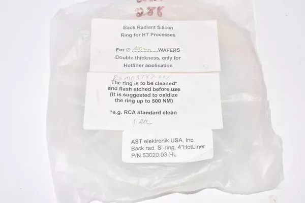 new-ast-electronik-part-53020-03-hl-back-radiant-silicon-ring-ht-process NEW AST Electronik, Part: 53020.03-HL Back Radiant Silicon Ring for HT Process