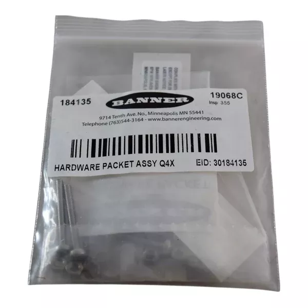 new-banner-engineering-184135-hardware-packet-assy-q4x-eid-30184135 NEW Banner Engineering 184135 Hardware Packet Assy Q4X EID 30184135