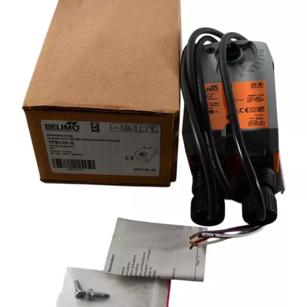 new-belimo-tfb120-s-spring-return-damper-actuator-100-240v-on-off-auxiliary-swit NEW Belimo TFB120-S Spring Return Damper Actuator 100-240V On/Off Auxiliary Switch