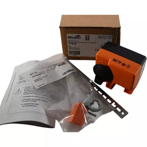new-belimo-tfb24-damper-actuator-24v-ac-dc-spring-return-22-in-lb-on-off NEW Belimo TFB24 Damper Actuator 24V AC DC Spring Return 22 in-lb On Off