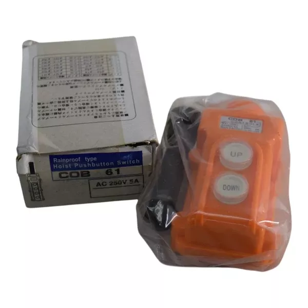 new-cob-61-rainproof-hoist-crane-pendant-control-station-switch-up-down-250v-5a NEW COB-61 Rainproof Hoist Crane Pendant Control Station Switch UP DOWN 250V 5A