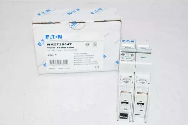 new-eaton-wmzt2d04t-circuit-breaker-4amp-2pole-2-77v480y-din-rail NEW Eaton WMZT2D04T Circuit Breaker 4AMP 2POLE 2 77V480Y DIN RAIL