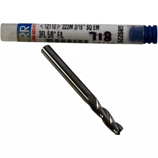 new-garr-12110-223m-3-16-square-end-mill-2fl-se-solid-carbide NEW GARR 12110 223M 3/16'' Square End Mill 2FL SE Solid Carbide