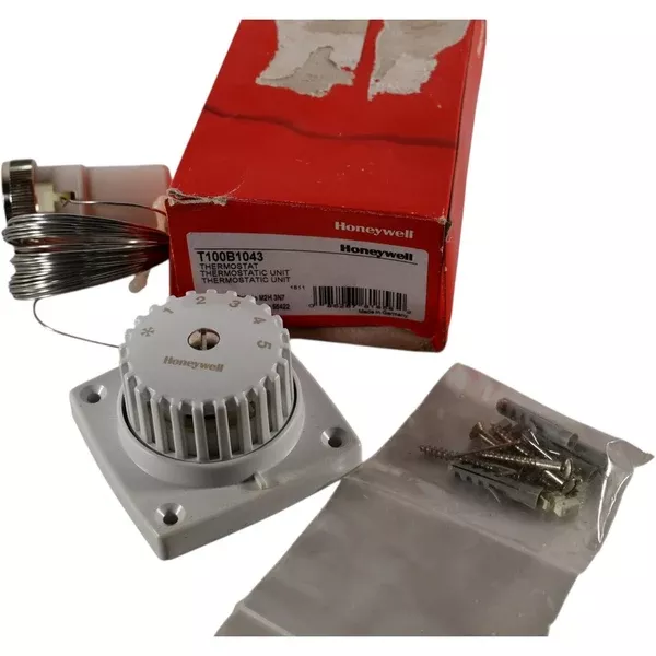 NEW Honeywell T100B1043 Thermostatic Controller Combined Remote Set Point And Sensor, Wall Mount