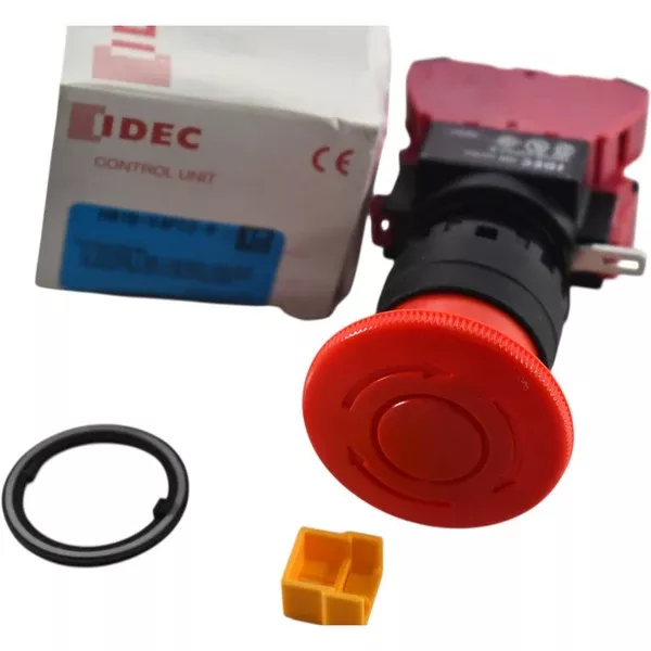 new-idec-hw1b-v4f02-r-30mm-selector-switch-flush-red-2-position-spring-return NEW IDEC HW1B-V4F02-R 30mm Selector Switch Flush Red 2-Position Spring Return