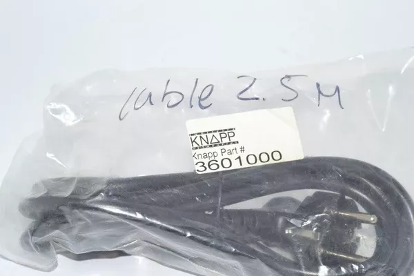 NEW Knapp 3601000 Power Cable Plug 2.5m