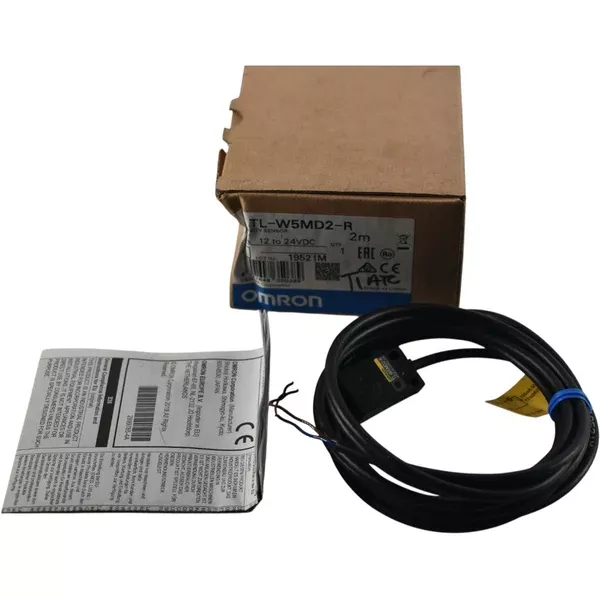 new-omron-tl-w5md2-r-5mm-flat-inductive-proximity-sensor-switch-12-24vdc-nc-2m NEW Omron TL-W5MD2-R 5mm Flat Inductive Proximity Sensor Switch 12-24VDC NC 2M
