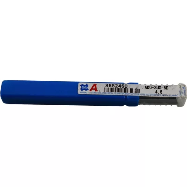 new-osg-8682460-ado-sus-5d-4-6mm-solid-carbide-drill-5xd-coolant NEW OSG 8682460 ADO-SUS-5D 4.6mm Solid Carbide Drill 5XD Coolant