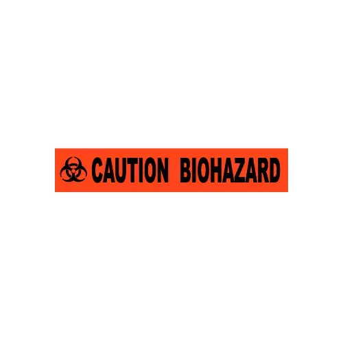 nmc-barricade-tape-3-x-1000-orange-caution-biohazard NMC Barricade Tape, 3" x 1000', Orange, Caution Biohazard