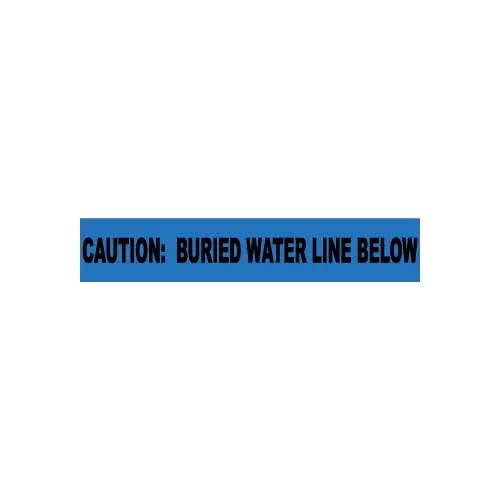 non-detectable-underground-warning-tape-caution-buried-water-line-below-6-w Non-Detectable Underground Warning Tape - Caution Buried Water Line Below - 6"W