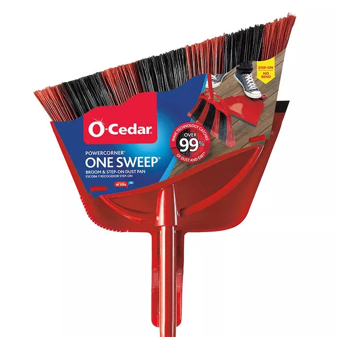 o-cedarpowercorner-one-sweep-large-broom-with-step-on-dust-pan O-CedarPowerCorner One Sweep Large Broom with Step-On Dust Pan