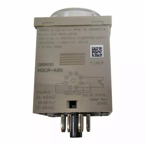 omron-h3cr-a8s-ac24-48-dc12-48-solid-state-timer Omron | H3CR-A8S AC24-48/DC12-48 | Solid-State Timer