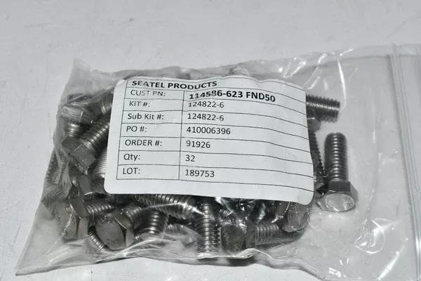 pack-32-new-seatel-114586-623-fnd50-bolts Pack of 32 NEW Seatel 114586-623 FND50 Bolts