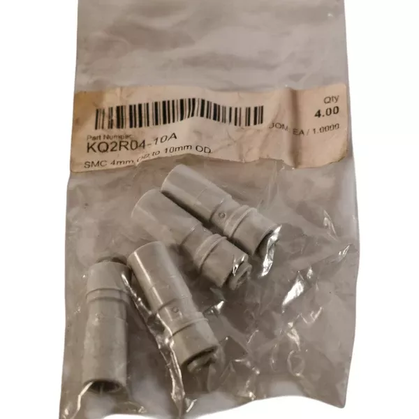 pack-4-new-smc-kq2r04-10a-plug-in-reducer-4mm-10mm-tube-push-to-connect (Pack of 4) NEW SMC KQ2R04-10A Plug-In Reducer | 4mm-10mm Tube | Push-to-Connect