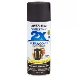 Painter's Touch 2X Spray Paint, Satin Dark Walnut, 12-oz.
