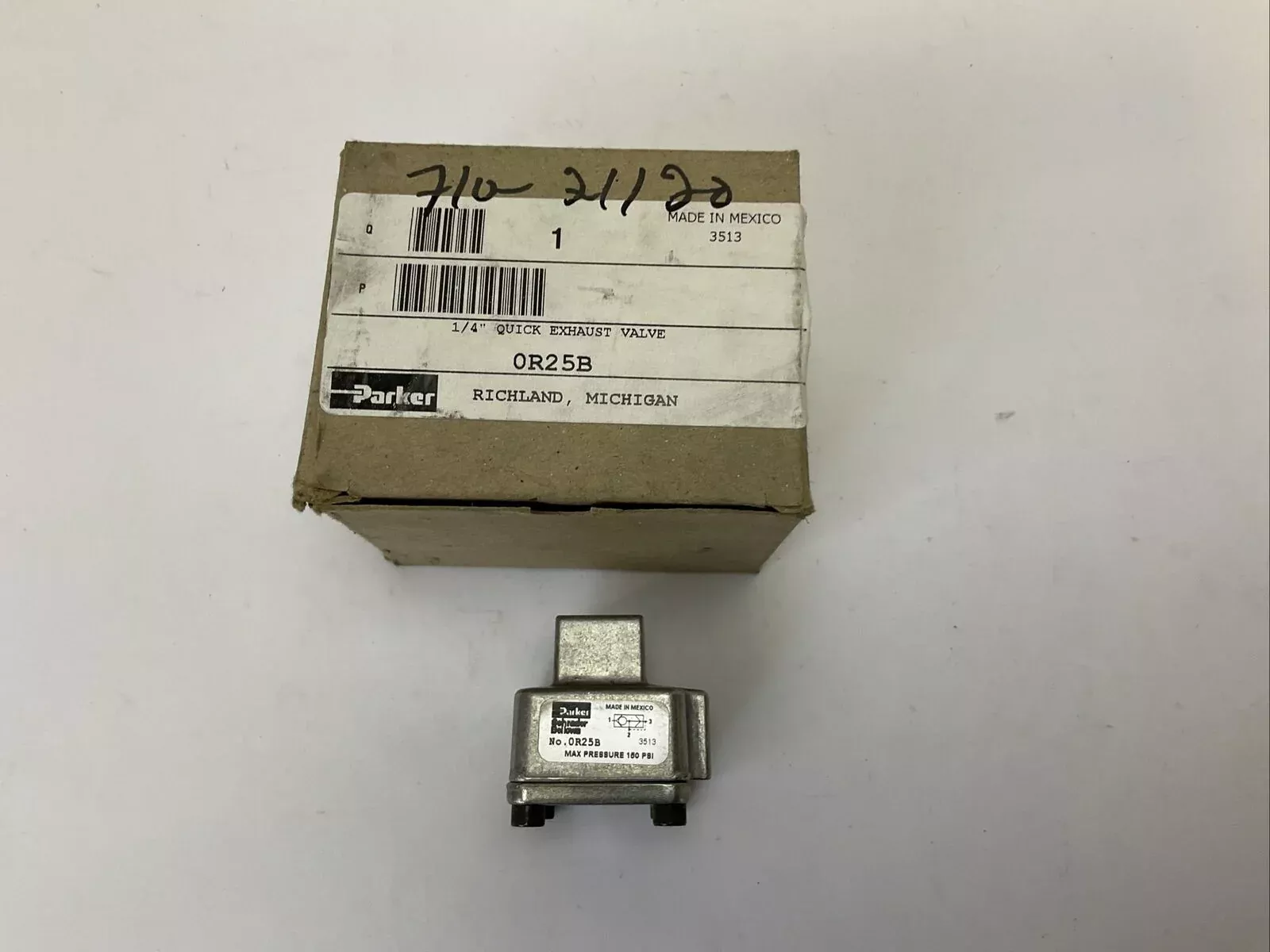 parker-0r25b-1-4-quick-exhaust-valve-or25b PARKER 0R25B 1/4" QUICK EXHAUST VALVE OR25B