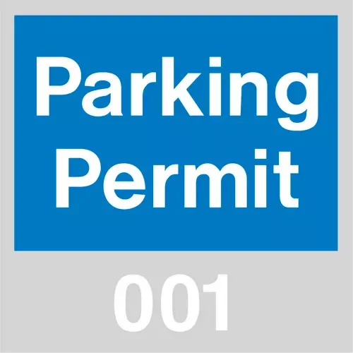 parking-permit-blue-windshield-001-100 Parking Permit - Blue Windshield 001 - 100