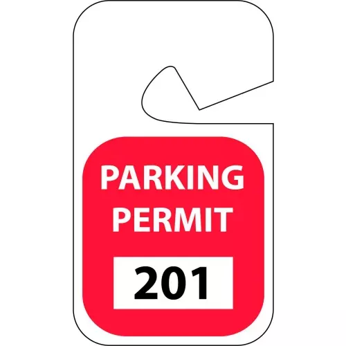 parking-permit-red-rearview-201-300 Parking Permit - Red Rearview 201 - 300