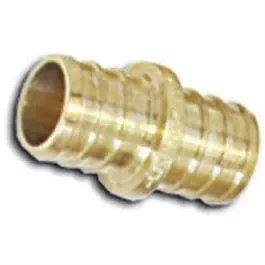 pex-pipe-fitting-coupling-lead-free-3-4-in-brass-barb Pex Pipe Fitting, Coupling, Lead-Free, 3/4-In. Brass Barb