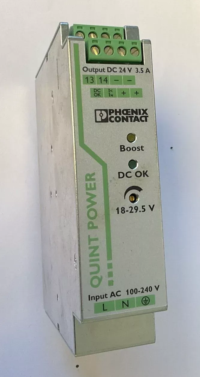 phoenix-contact-quint-ps-1ac-24dc-3-5-power-supply-240vrev-05 PHOENIX CONTACT QUINT-PS/1AC/24DC/3.5 POWER SUPPLY 240VREV.05