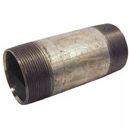 Pipe Fitting, Galvanized Nipple, 1 x 5-1/2-In.