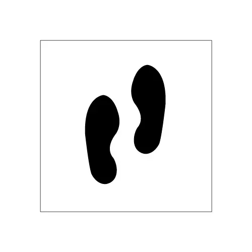 plant-marking-stencil-24-x-24-foot-prints Plant Marking Stencil 24" x 24" - Foot Prints