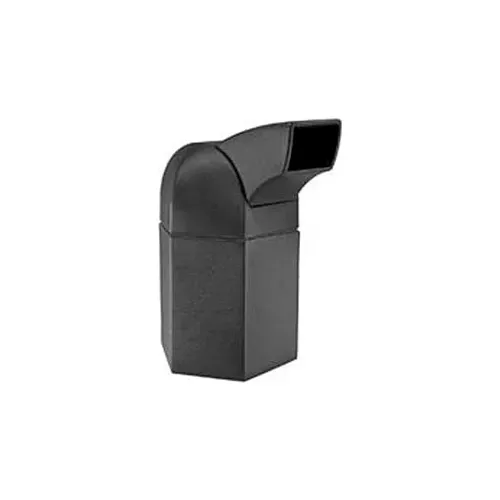 polytec-hex-waste-container-with-drive-thru-lid-black-45-gallon PolyTec Hex Waste Container with Drive-Thru Lid, Black, 45-Gallon