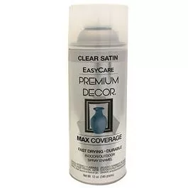 Premium Decor Spray Paint, Clear Satin, 12-oz.