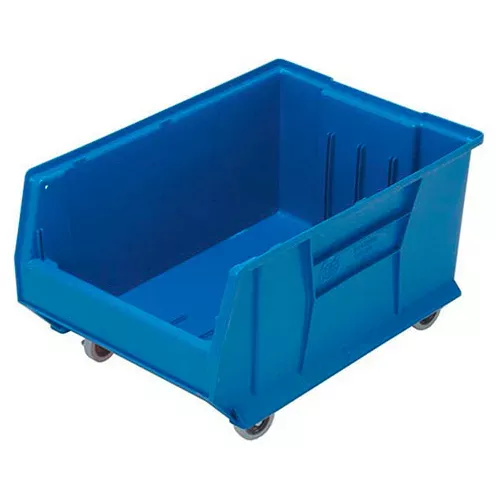 quantum-storage-plastic-mobile-hulk-stacking-bin-23-7-8-l-x-16-1-2-w-x-11-h-blue Quantum Storage Plastic Mobile Hulk Stacking Bin, 23-7/8"L x 16-1/2"W x 11"H, Blue