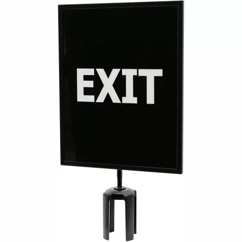 queueway-acrylic-sign-double-sided-exit-11-x14-black-white Queueway Acrylic Sign, Double Sided, "Exit", 11"x14", Black/White