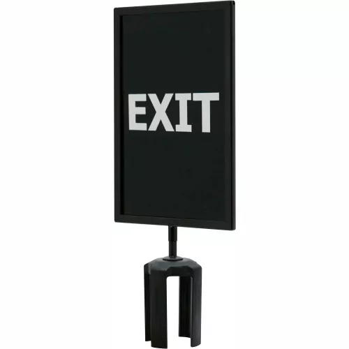 queueway-acrylic-sign-double-sided-exit-7-wx11-h-black-white Queueway Acrylic Sign, Double Sided, "Exit", 7"Wx11"H, Black/White