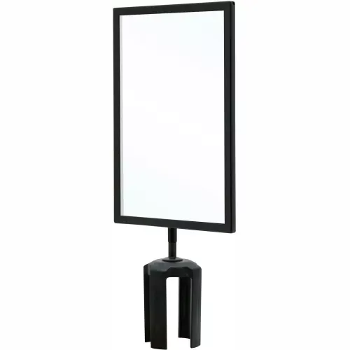Queueway Acyrlic Sign Frame, 7"Wx11"H, Black