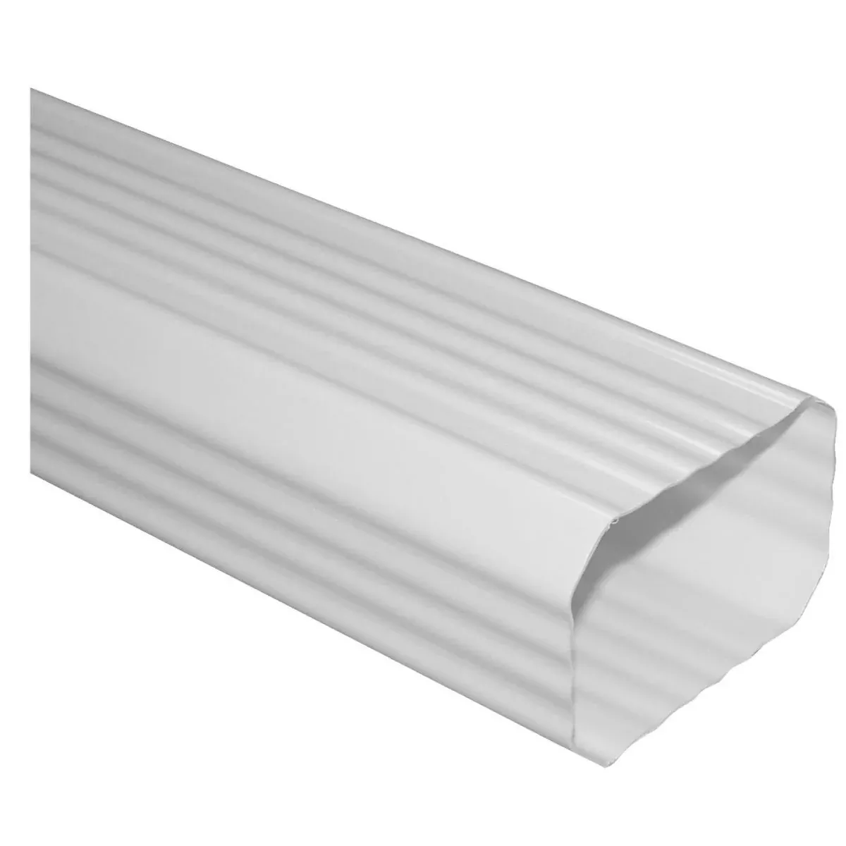 repla-k-2-in-x-3-in-white-vinyl-downspout Repla K 2 In. x 3 In. White Vinyl Downspout