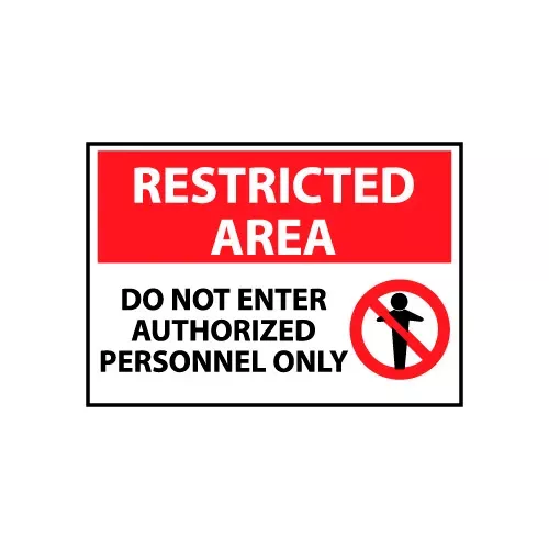 restricted-area-aluminum-do-not-enter-authorized-personnel-only Restricted Area Aluminum - Do Not Enter Authorized Personnel Only