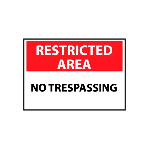 restricted-area-aluminum-no-trespassing Restricted Area Aluminum - No Trespassing