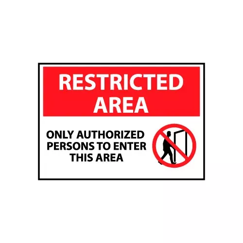 restricted-area-plastic-only-authorized-persons-to-enter-this-area Restricted Area Plastic - Only Authorized Persons To Enter This Area