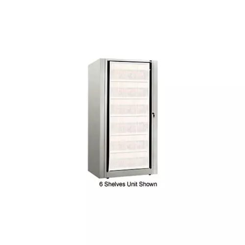 rotary-file-cabinet-components-base-starter-unit-legal-2-high-light-gray Rotary File Cabinet Components, Base Starter Unit, Legal, 2-High, Light Gray