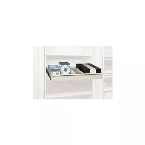 rotary-file-cabinet-components-legal-multimedia-drawer-bone-white Rotary File Cabinet Components, Legal Multimedia Drawer, Bone White