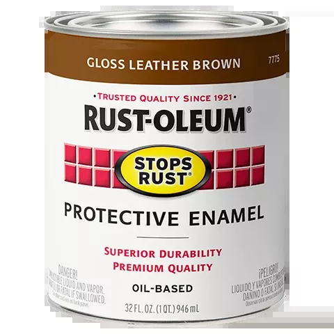 rust-oleum-protective-enamel-brush-on-paint-gloss-leather-brown Rust-Oleum Protective Enamel Brush-On Paint Gloss Leather Brown