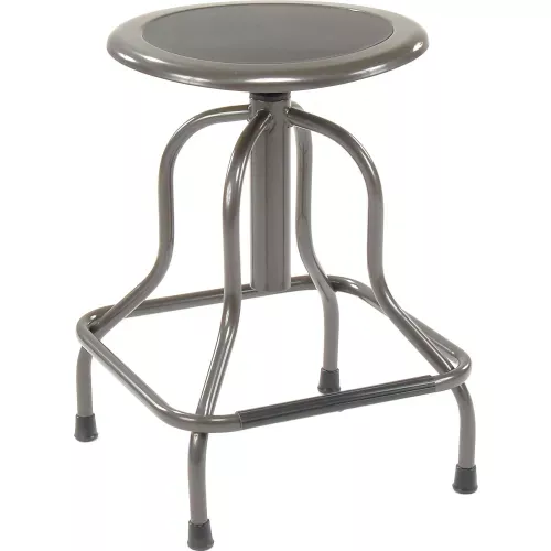 safco-high-base-stool-steel-silver Safco High Base Stool - Steel - Silver