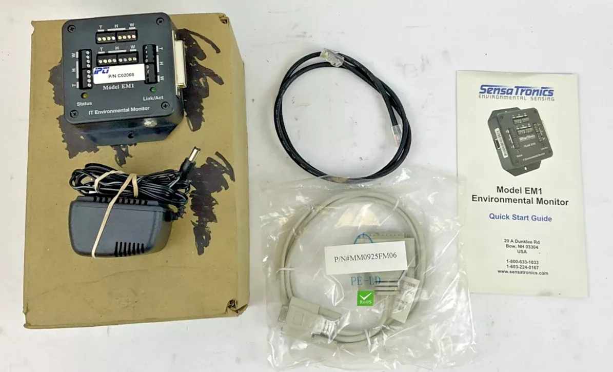 sensatronics-em1-it-enviromental-monitor SENSATRONICS EM1 IT ENVIROMENTAL MONITOR