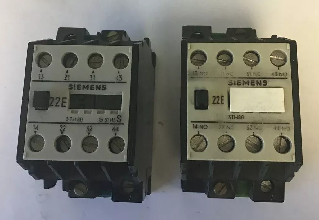 siemens-3th8022-0a-contactor-2no-2nc-600vac-10amps-lotof2 SIEMENS 3TH8022-0A CONTACTOR 2NO 2NC 600VAC 10AMPS ***LOTOF2***