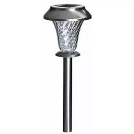 Solar LED Path Lights, Stainless Steel, 4-Pk.