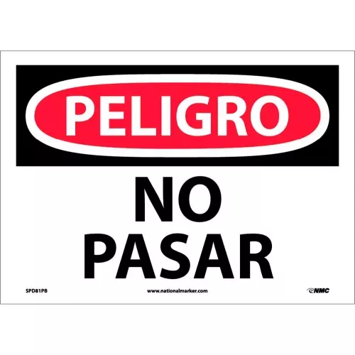 spanish-vinyl-sign-peligro-no-pasar Spanish Vinyl Sign - Peligro No Pasar