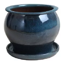 studio-planter-aqua-blue-ceramic-4-in Studio Planter, Aqua Blue Ceramic, 4-In.