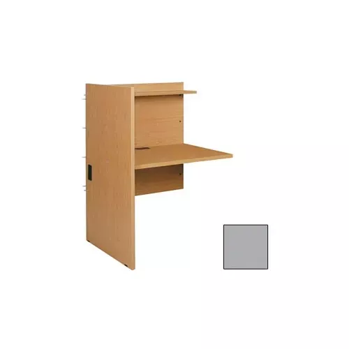 study-computer-carrel-adder-35-w-x-29-7-8-d-x-48-1-8-h-gray Study/Computer Carrel Adder - 35"W x 29-7/8"D x 48-1/8"H Gray