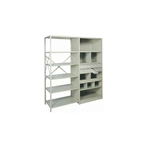 swinging-doors-shelving-36-wx84-h-t-post-gray Swinging Doors For Shelving, 36"Wx84"H - For T-Post Gray