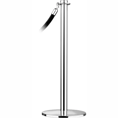 Tensator Post Rope Safety Crowd Control Queue Stanchion Universal Contemporary, Polished Chrome