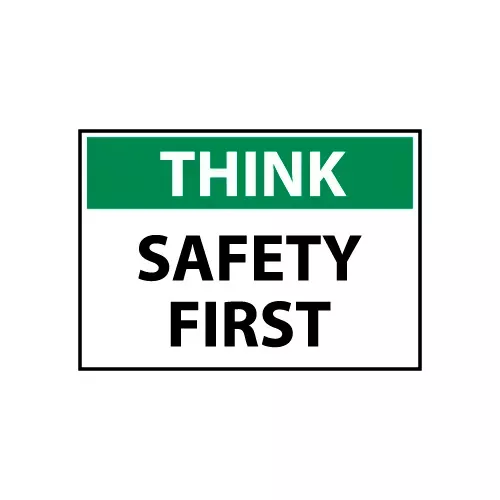 think-osha-10x14-plastic-safety-first Think Osha 10x14 Plastic - Safety First
